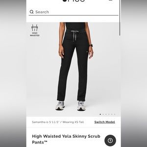 Yola high waisted skinny scrub pants